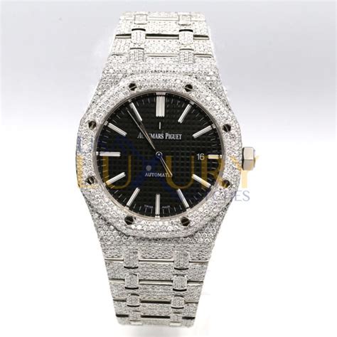 audemars piguet en diamant|Audemars Piguet watch with diamonds.